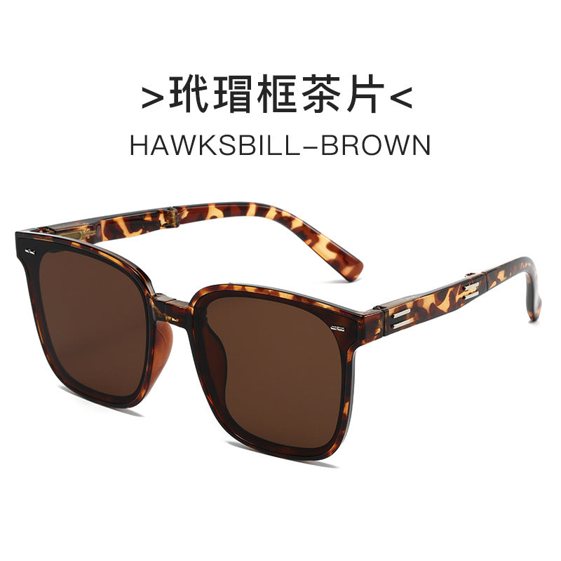 Ladies elegant square sunglasses with stylish tortoiseshell pattern and UV protection Kalsten