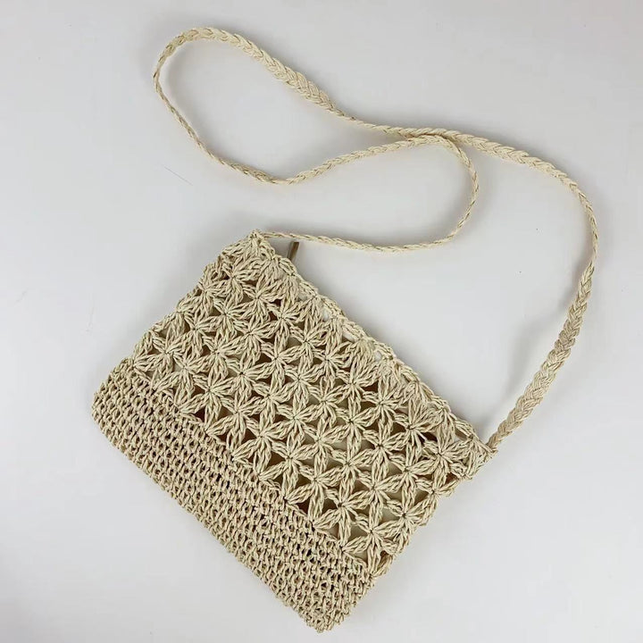 Macramé Shoulder Bag with Floral Pattern Kalsten