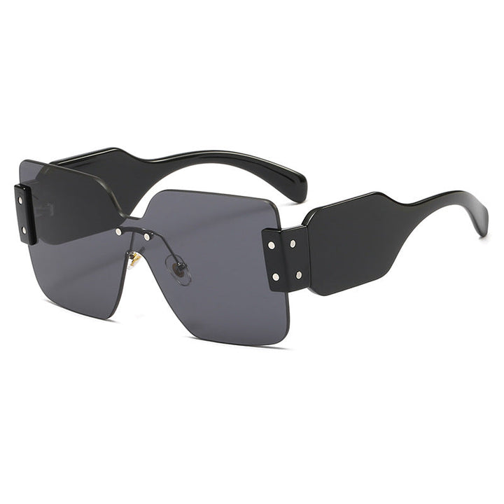 Women's fashionable flat sunglasses with creative design Kalsten