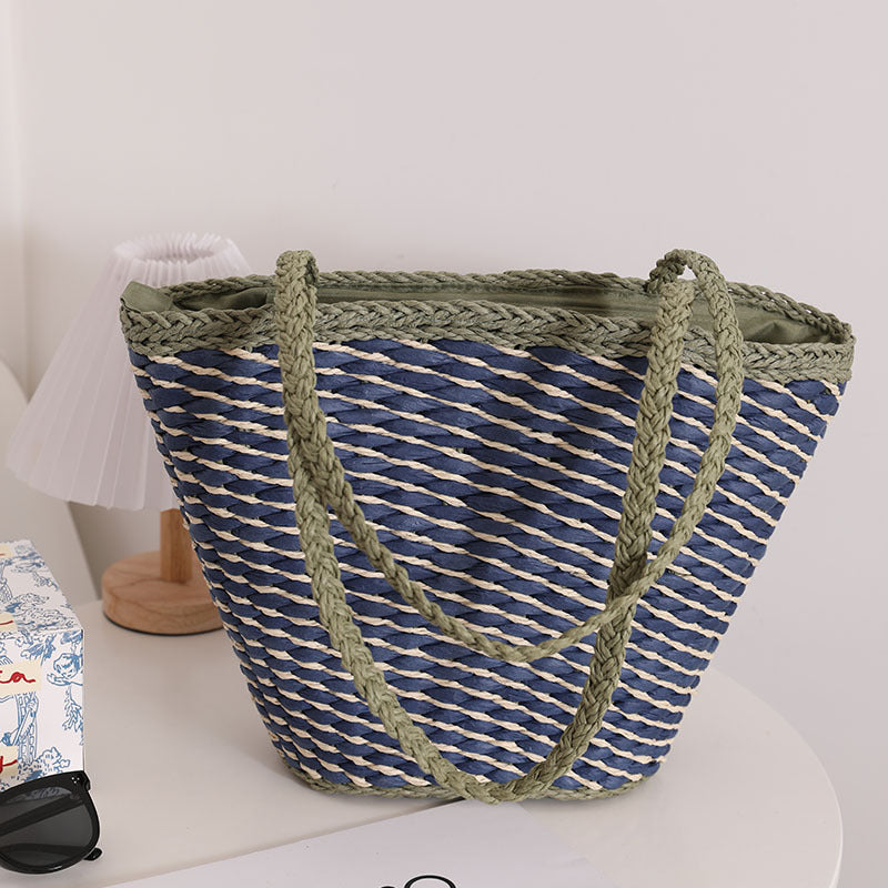 Braided Beach Bag with Wide, Sturdy Handles Kalsten