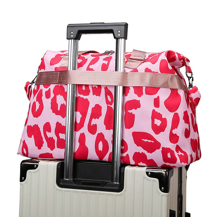 Sporty travel bag with trendy zebra pattern Kalsten