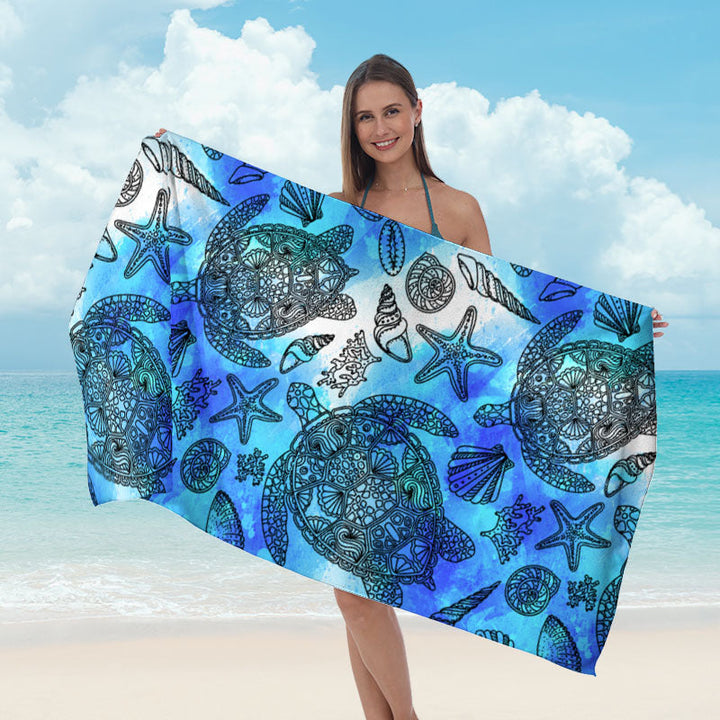 Beach towel with striking surf design Kalsten