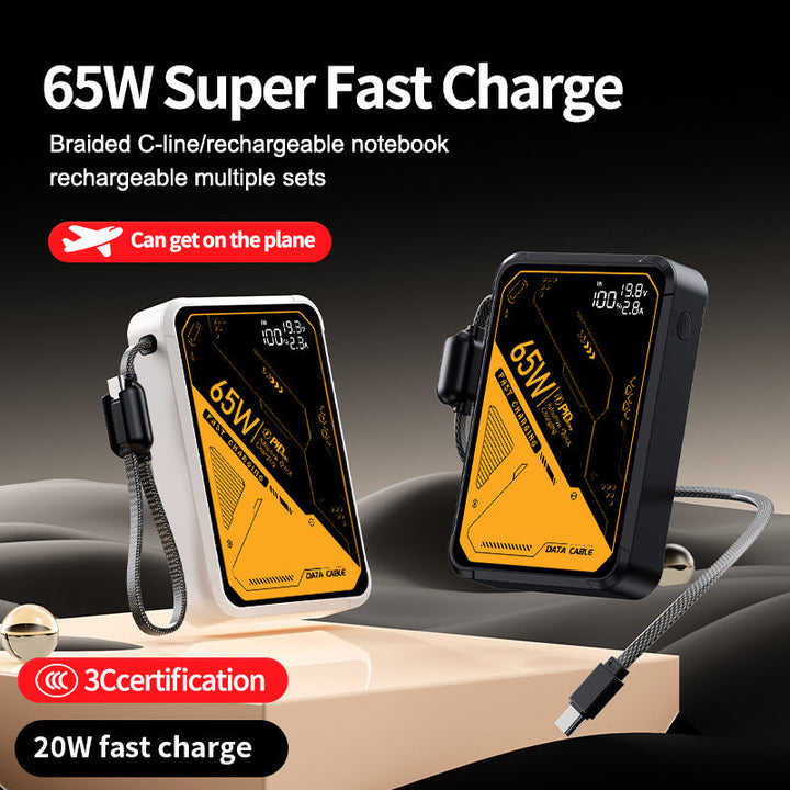 Portable high-performance charger with intelligent USB-C port and digital display Kalsten