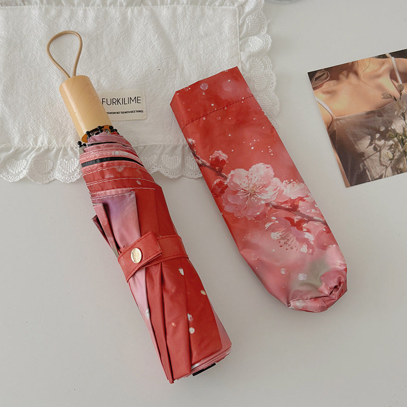 Ladies Foldable Umbrella with Innovative Flower Design Kalsten