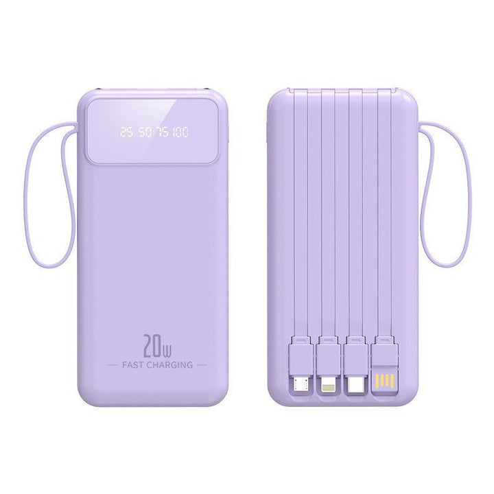 Powerbank with multifunctional charging cables and digital charging display Kalsten