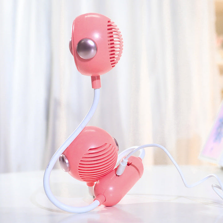 Women's Portable USB Neck Fan with Flexible Holder Kalsten
