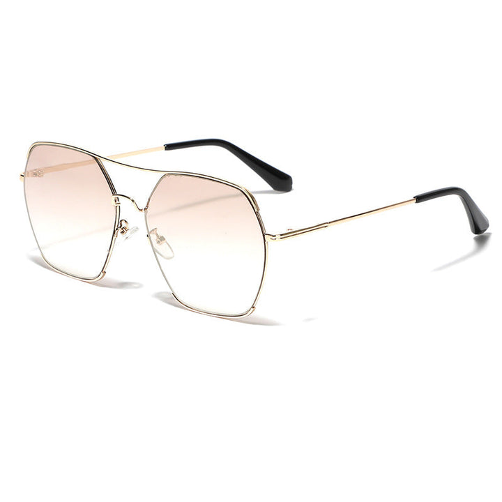 Women's oversized fashion sunglasses with elegant metal frame Kalsten