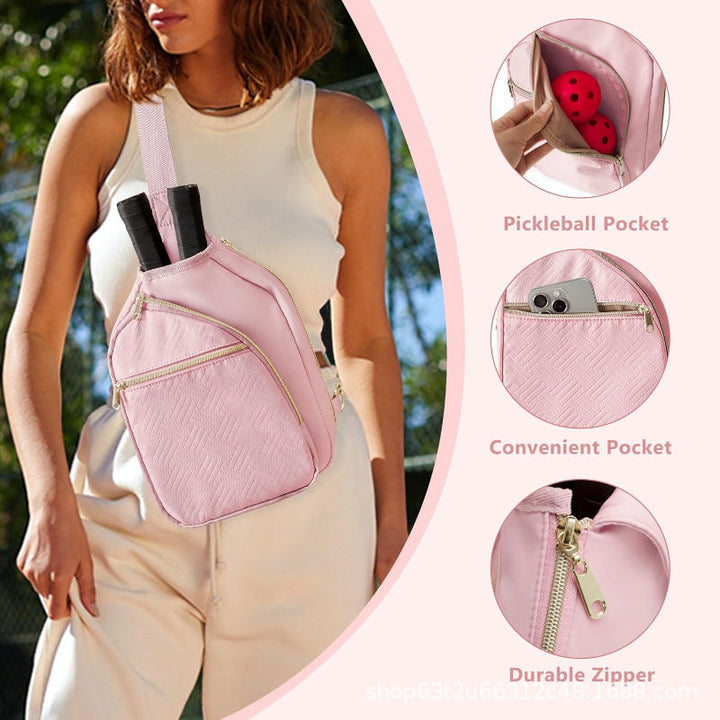 Sporty shoulder bag for tennis rackets with practical compartments Kalsten