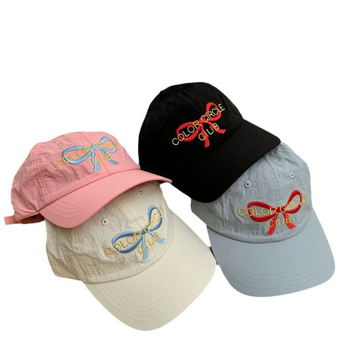 Women's Embroidered Bow-Detail Baseball Cap Kalsten