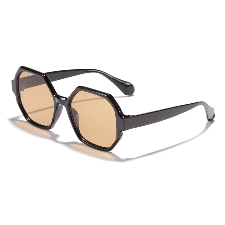 Women's fashionable sunglasses with hexagonal frame and UV protection Kalsten