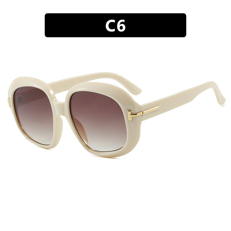 Women's oversized sunglasses with elegant frame structure and UV protection Kalsten