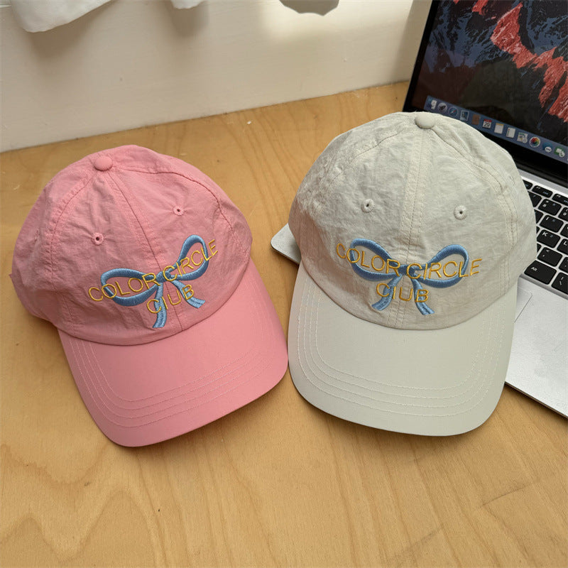 Women's Embroidered Bow-Detail Baseball Cap Kalsten