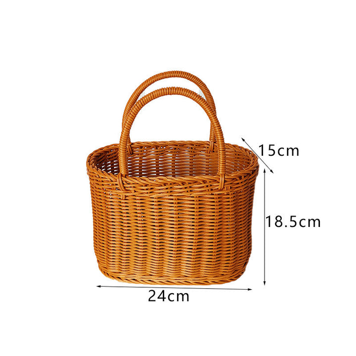 Ladies Handcrafted Basket with Sturdy Handles Kalsten