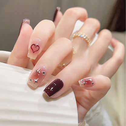 Glitter Ombre Press-On Nails Acalora
