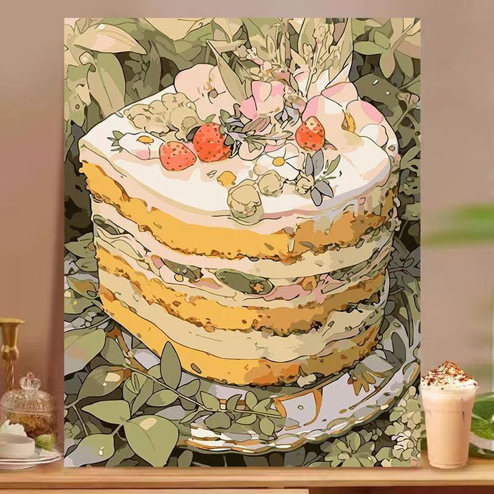 Dessert-Inspired Decorative Canvas Art Kalsten