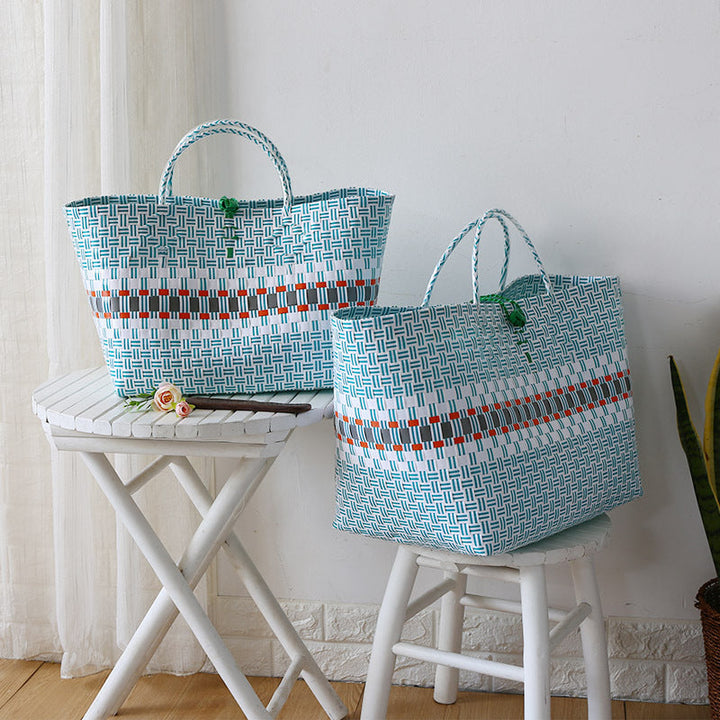 Large Capacity Woven Shopping Tote Kalsten