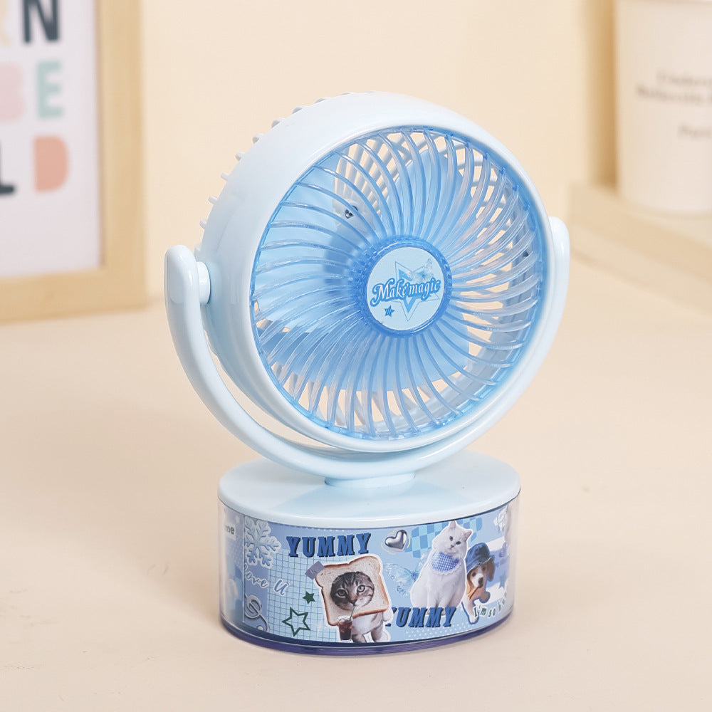 Ladies compact handheld fan with cute animal design Kalsten