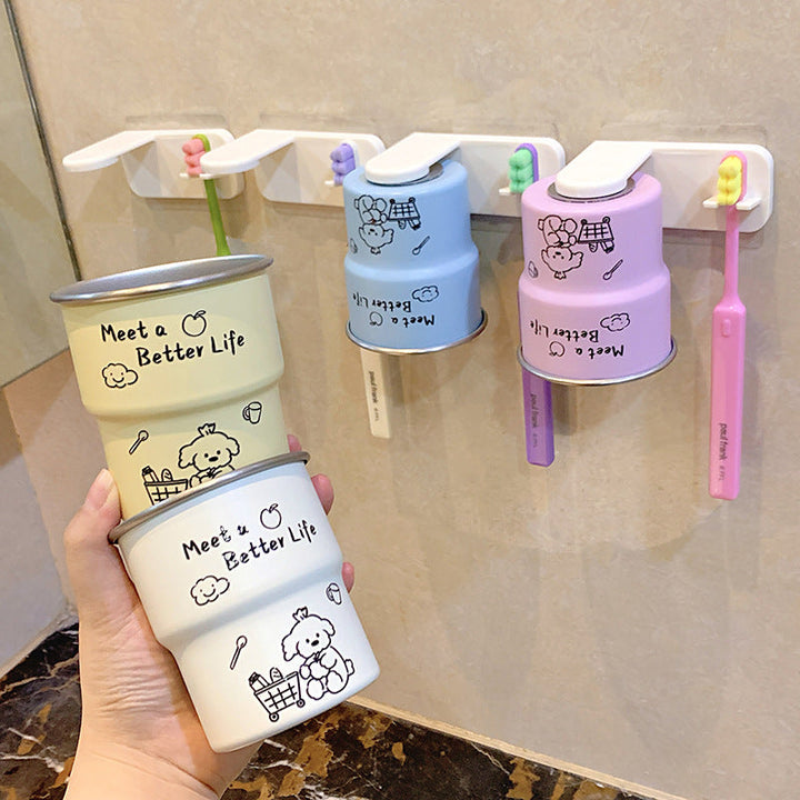 Wall-mounted toothbrush holder with cute animal design Kalsten