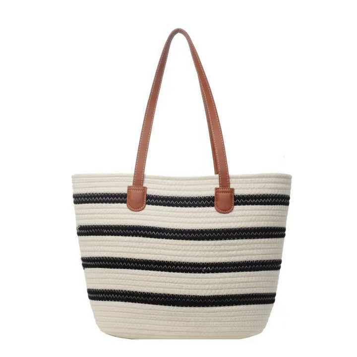 Casual tote bag with stylish stripe pattern Kalsten