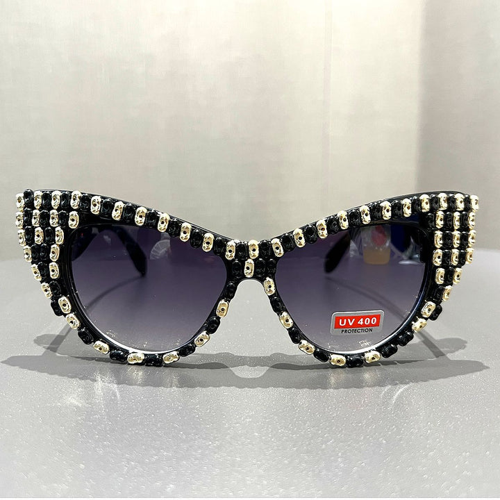 Women Cat-Eye Sunglasses with Color Accented Frame Kalsten