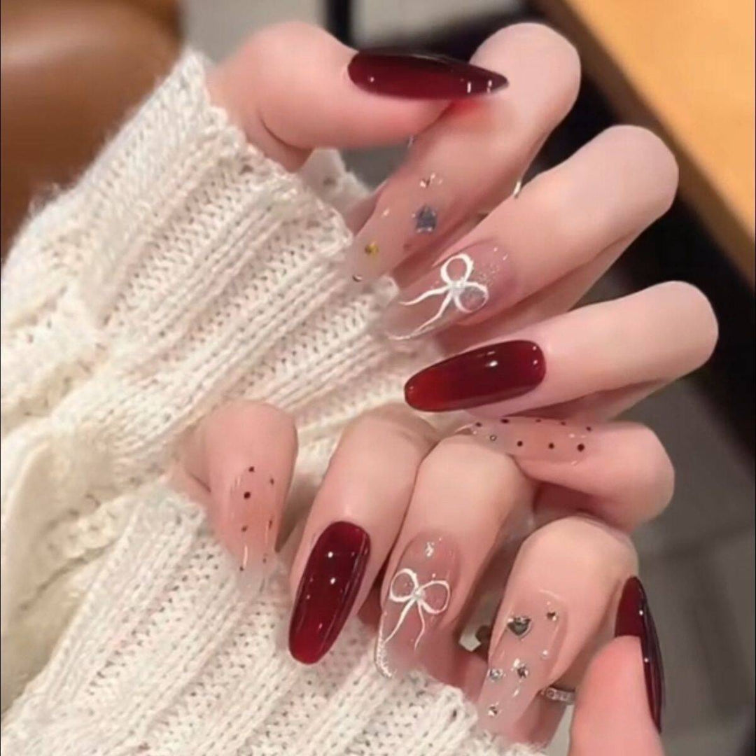 Premium Glittering Press-On Nail Extensions Kalsten