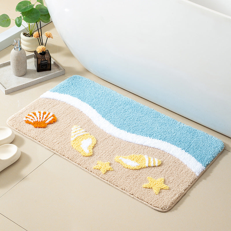 Coastal-Themed Bathroom Rug Kalsten