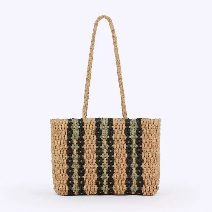 Handmade beach bag with colorful pattern Kalsten