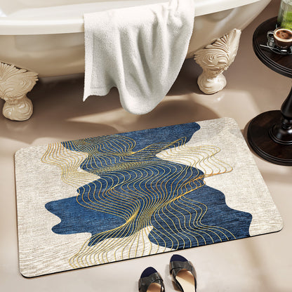 Elegant Monogrammed Bathroom Mat Acalora