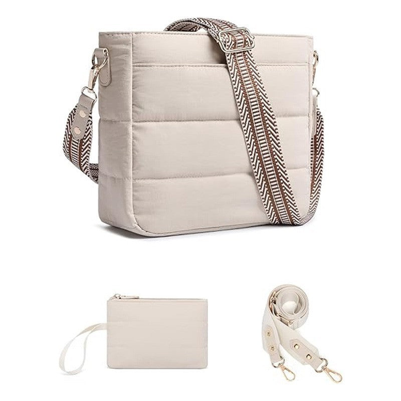 Fashionable shoulder bag with detachable wallet compartment Kalsten
