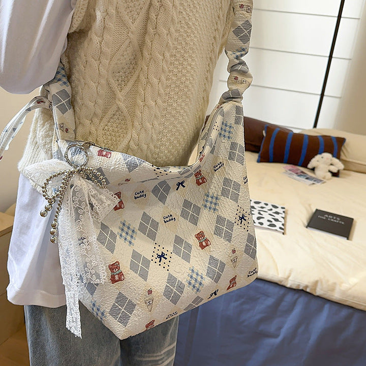 Playful Character-Themed Hobo Bag Kalsten