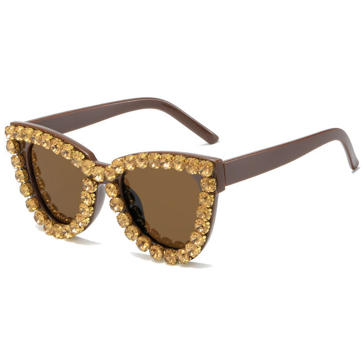 Women’s extravagant oversized sunglasses with crystal embellishments Kalsten