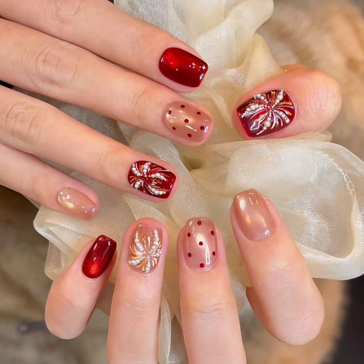 Premium Glittering Press-On Nail Extensions Kalsten