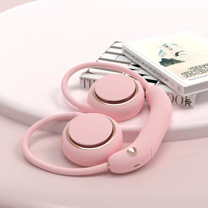 Cooling hands-free rechargeable dual bear-ear neck fan with adjustable speeds Kalsten