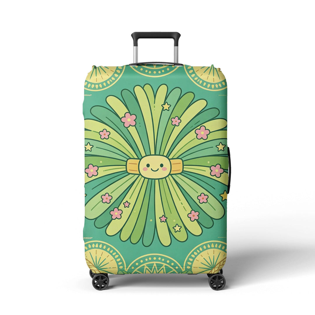 Women's suitcase cover with cheerful Kalsten  motif