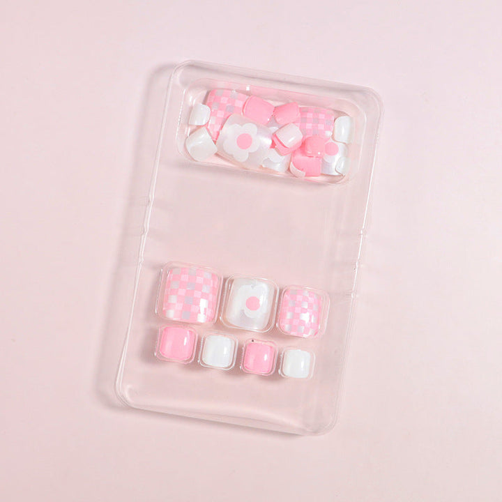 Artistic Floral Press-On Nail Art Set Kalsten