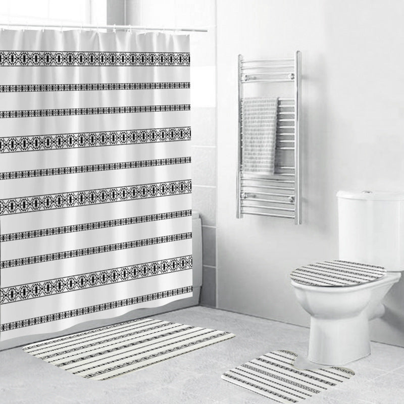 Chevron Pattern Bathroom Set Kalsten