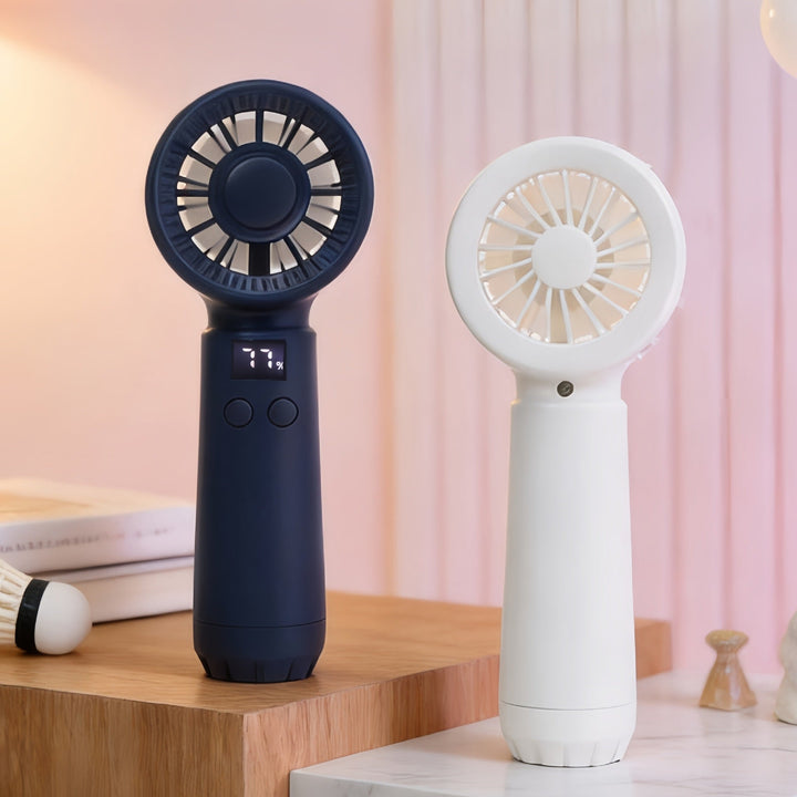 Portable hand fan with digital speed display Kalsten