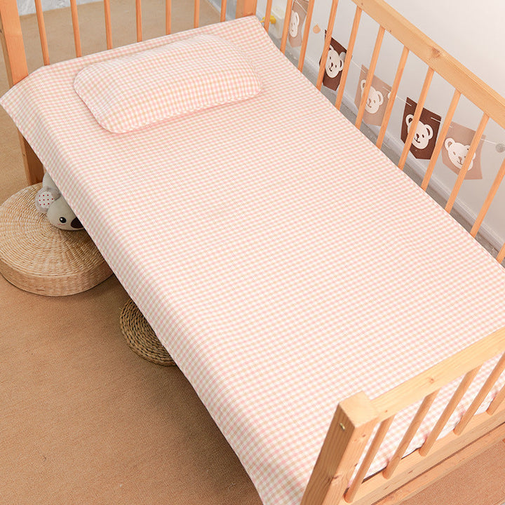 Women's Baby Bedding Set with Checkered Design Bowlift