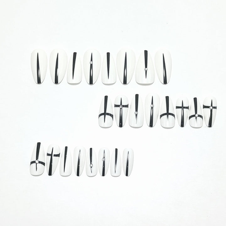 Artificial nails with elegant geometric design Kalsten