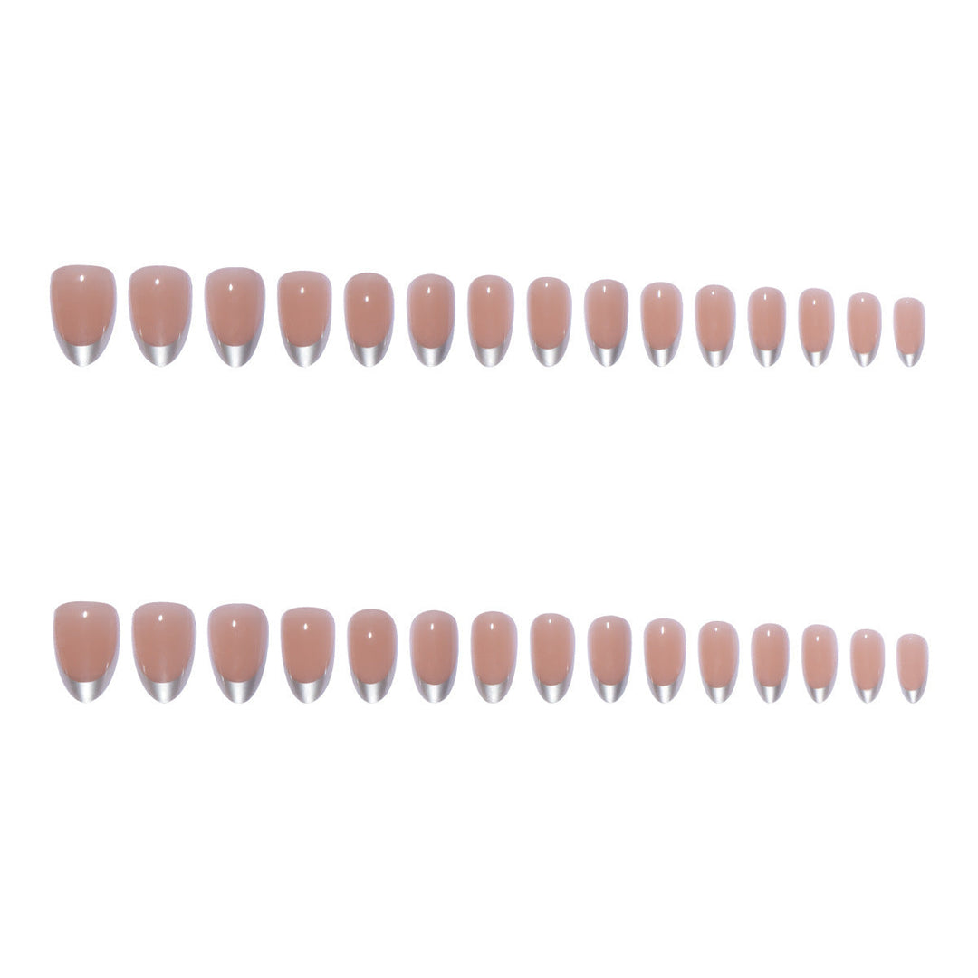 Stylish French Tip Press-On Nail Set Kalsten