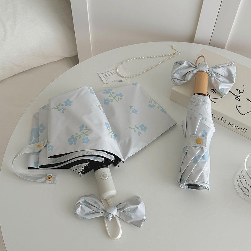 Women's Folding Umbrella with Stylish Floral Design Kalsten