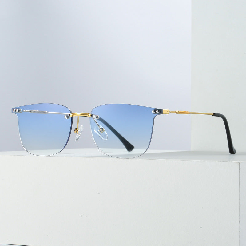 Ladies stylish geometric sunglasses with modern glass elements Kalsten