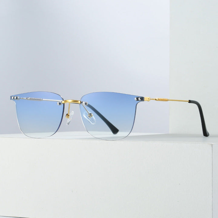 Ladies stylish geometric sunglasses with modern glass elements Kalsten
