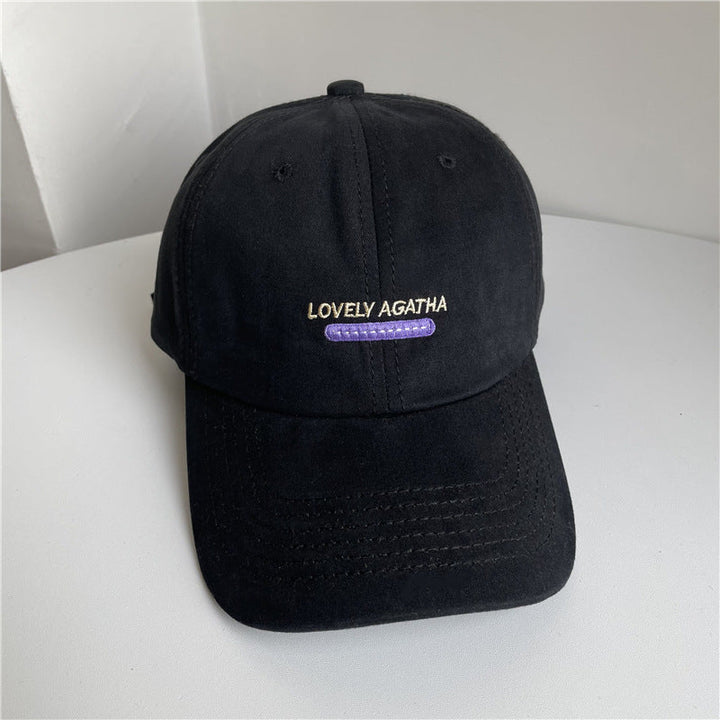 Women's Suede Embroidered Baseball Cap Kalsten