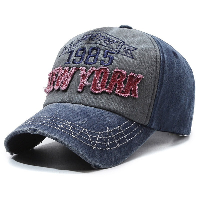 Men's Distressed Cotton Graphic Baseball Cap Kalsten