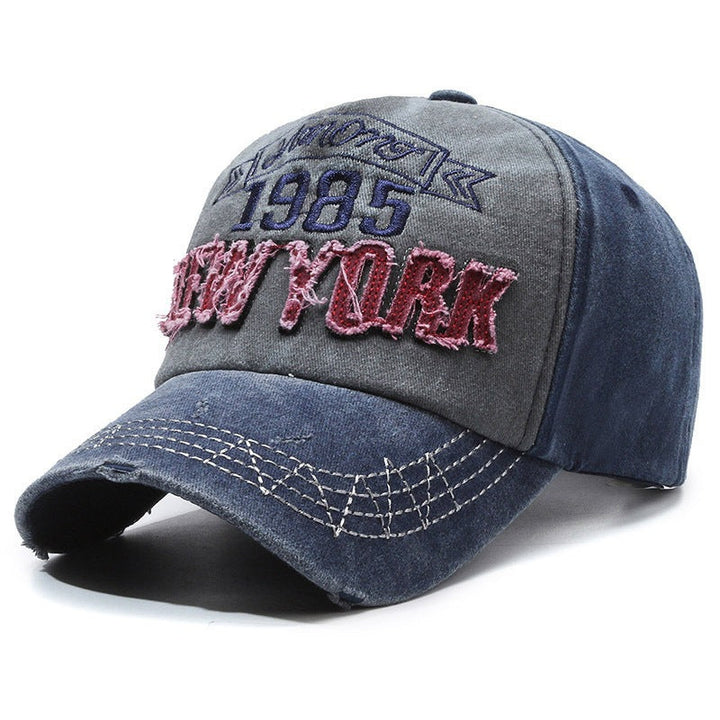 Men's Distressed Cotton Graphic Baseball Cap Kalsten