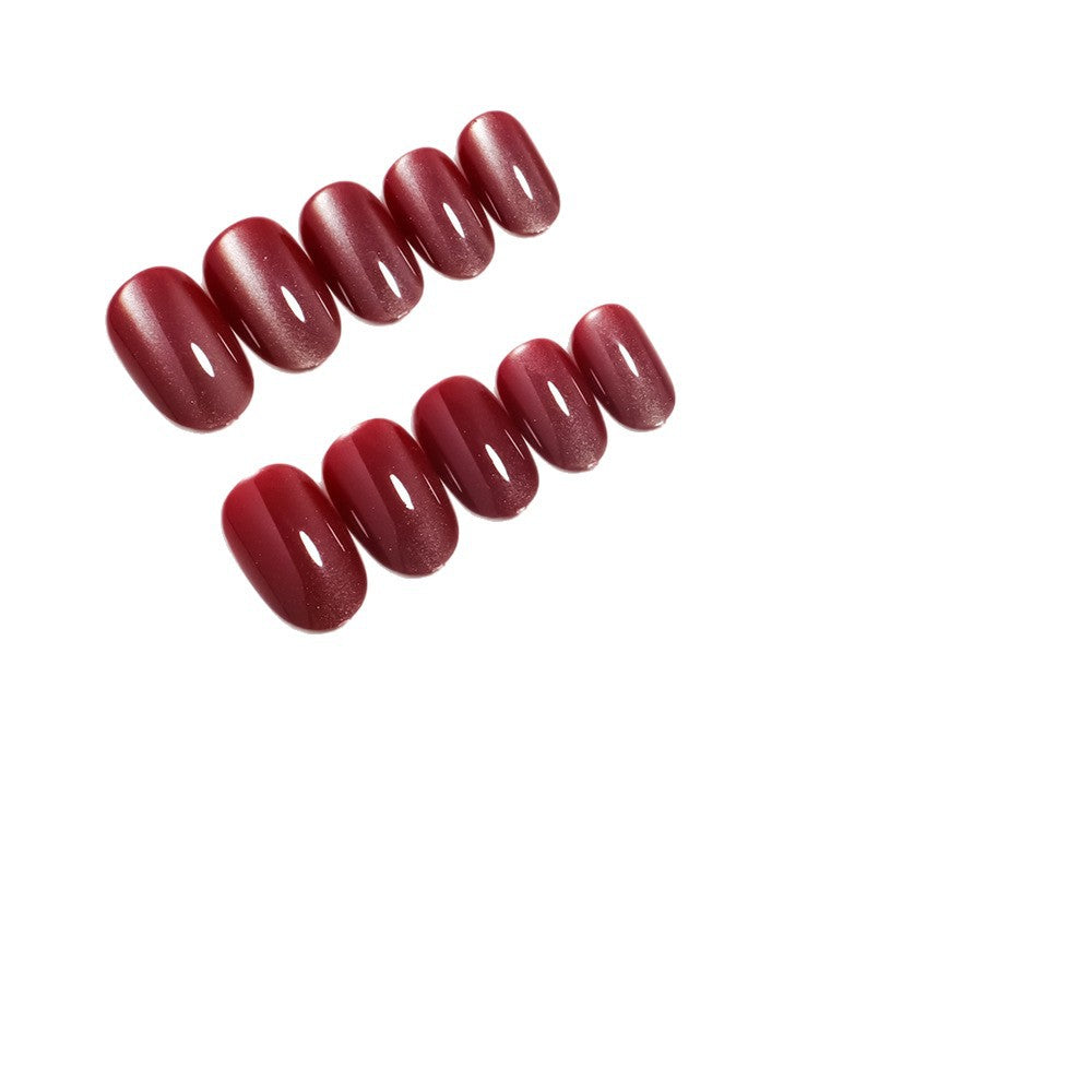 Glossy Almond-Shaped Press-On Nails Set Kalsten