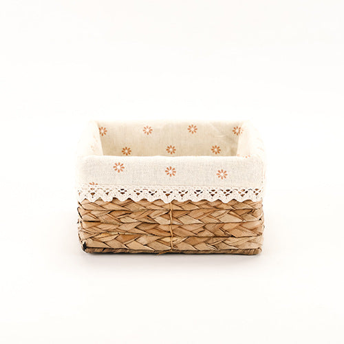 Eco-Friendly Fabric-Lined Storage Basket Acalora