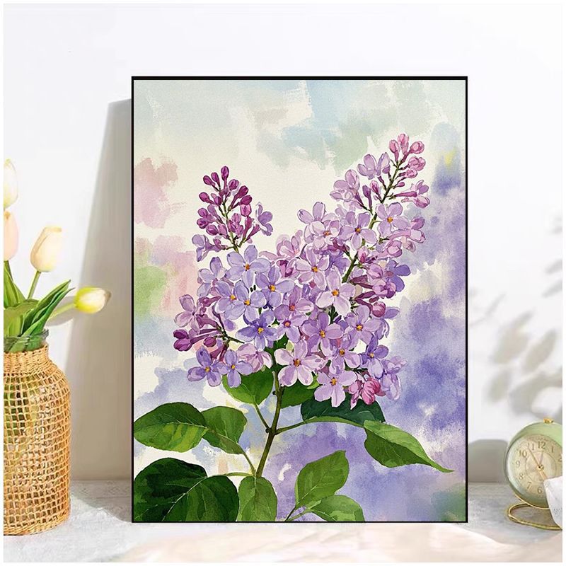 Floral Watercolor Canvas Art Print Kalsten