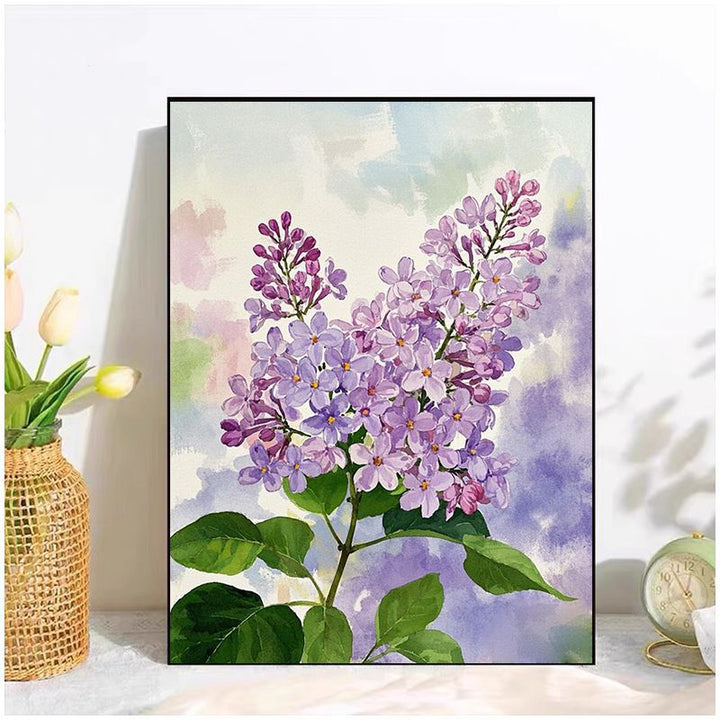 Floral Watercolor Canvas Art Print Kalsten